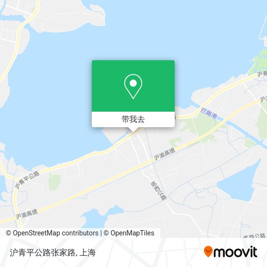 沪青平公路张家路地图