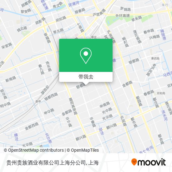 贵州贵族酒业有限公司上海分公司地图