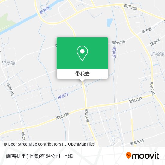 闽夷机电(上海)有限公司地图