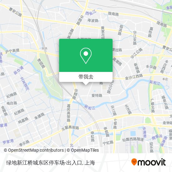 绿地新江桥城东区停车场-出入口地图