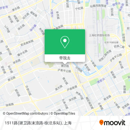 1511路(谢卫路涞浪路-徐泾东站)地图