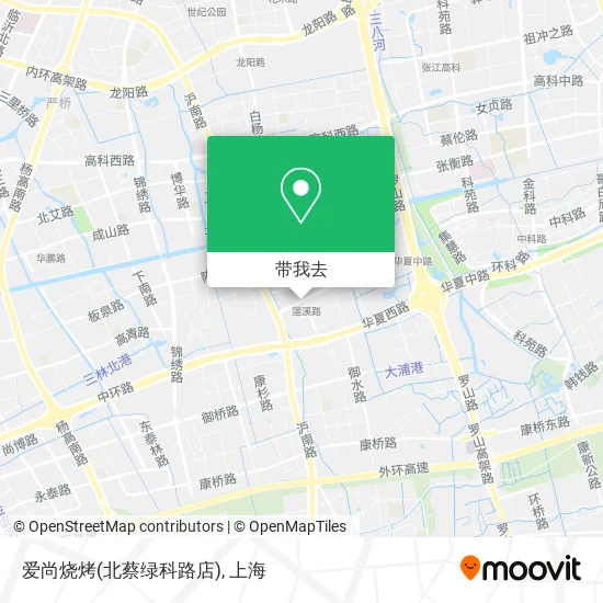 爱尚烧烤(北蔡绿科路店)地图