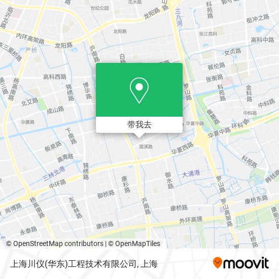 上海川仪(华东)工程技术有限公司地图