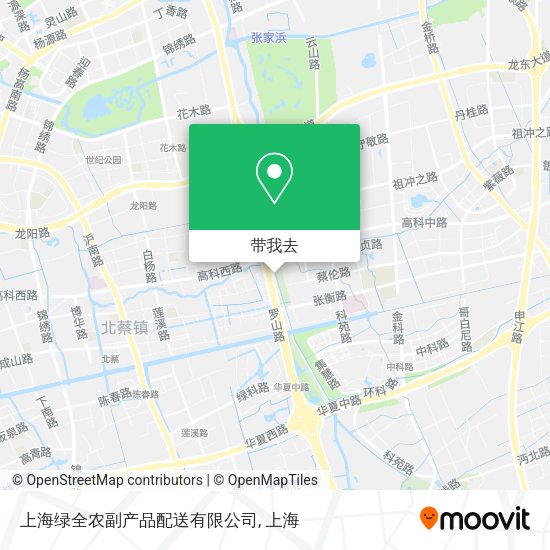 上海绿全农副产品配送有限公司地图