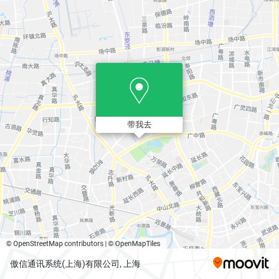 傲信通讯系统(上海)有限公司地图