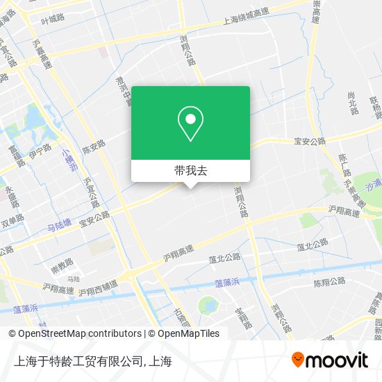 上海于特龄工贸有限公司地图