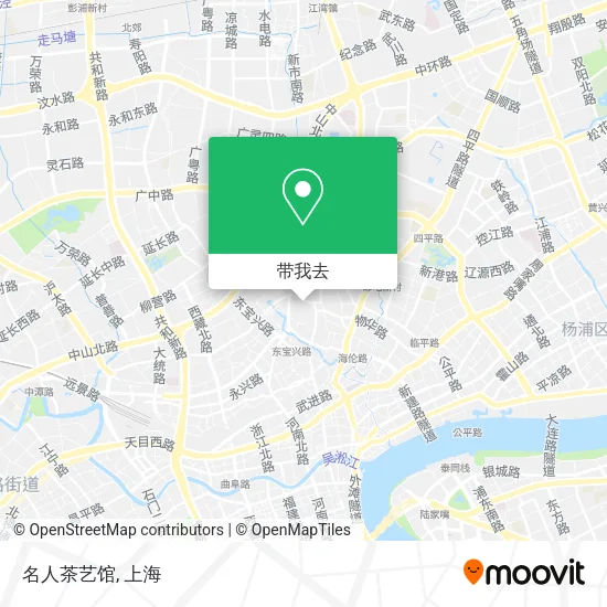 名人茶艺馆地图
