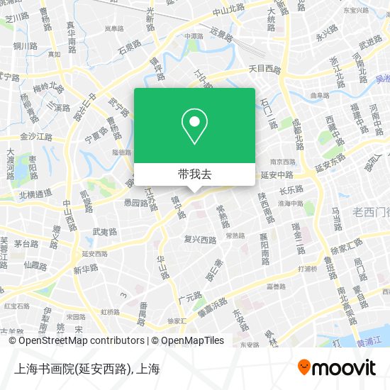 上海书画院(延安西路)地图