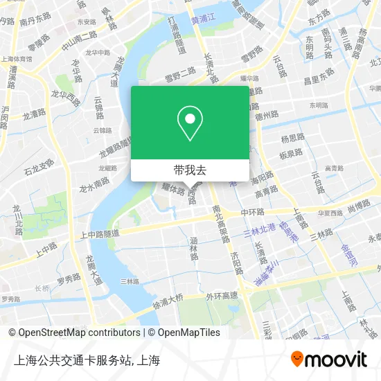 上海公共交通卡服务站地图