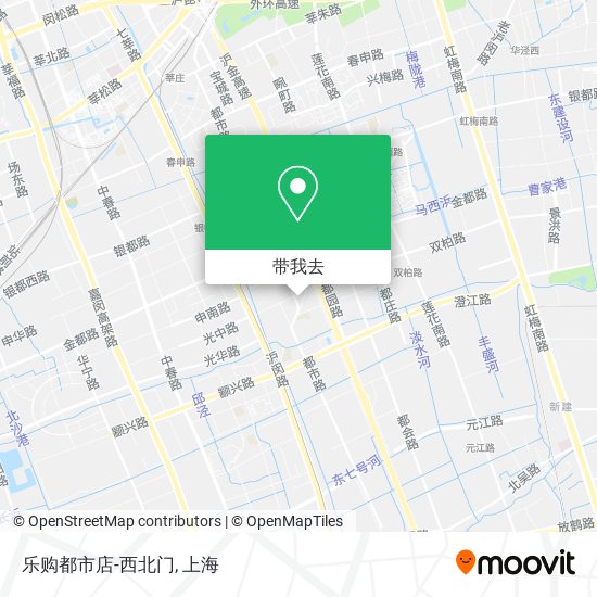乐购都市店-西北门地图