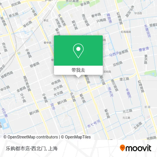 乐购都市店-西北门地图