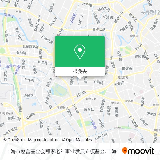 上海市慈善基金会颐家老年事业发展专项基金地图