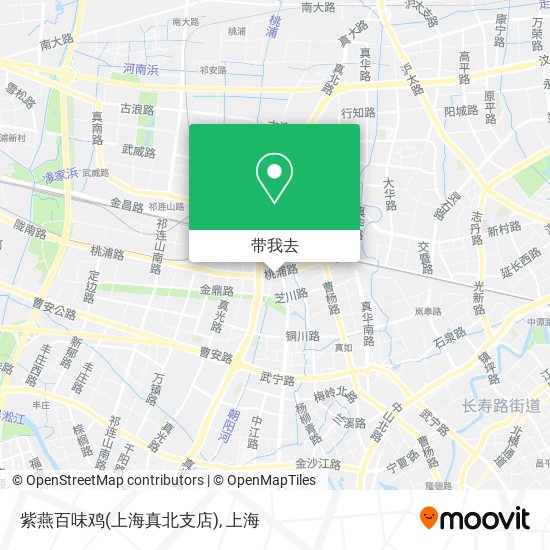 紫燕百味鸡(上海真北支店)地图