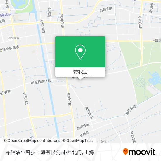祐辅农业科技上海有限公司-西北门地图