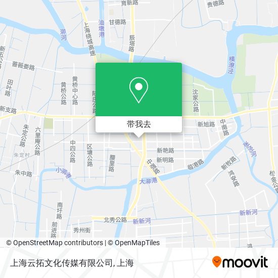 上海云拓文化传媒有限公司地图