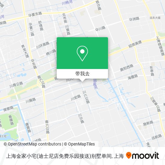 上海金家小宅(迪士尼店免费乐园接送)别墅单间地图