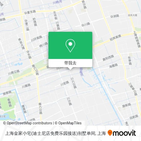 上海金家小宅(迪士尼店免费乐园接送)别墅单间地图