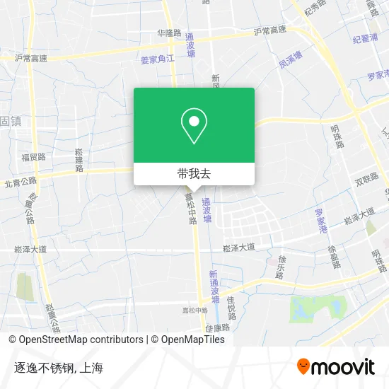 逐逸不锈钢地图