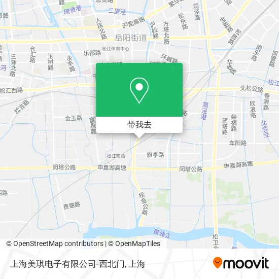 上海美琪电子有限公司-西北门地图
