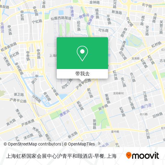 上海虹桥国家会展中心沪青平和颐酒店-早餐地图