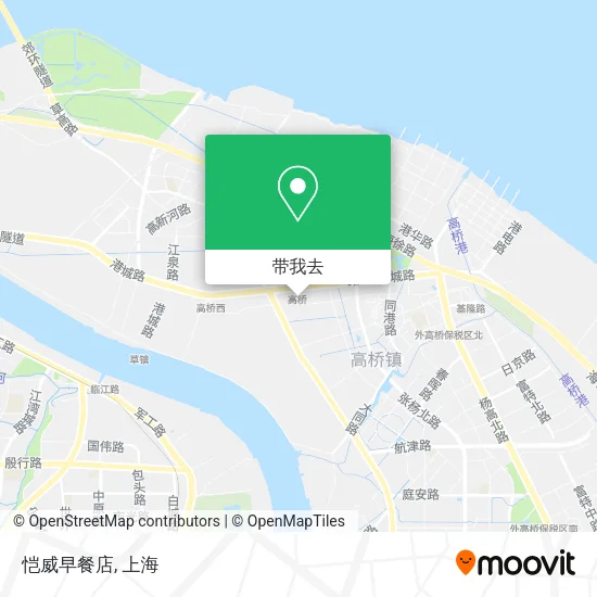 恺威早餐店地图
