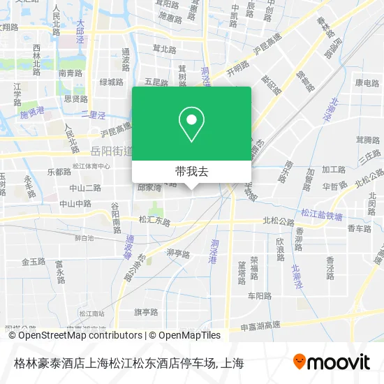 格林豪泰酒店上海松江松东酒店停车场地图