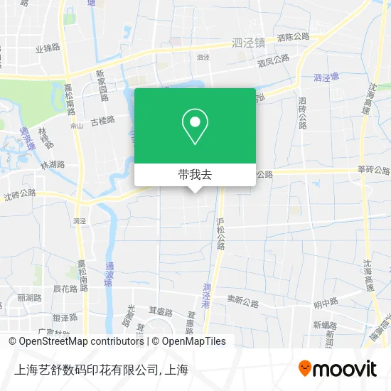上海艺舒数码印花有限公司地图
