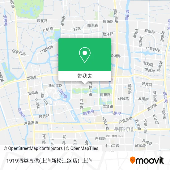 1919酒类直供(上海新松江路店)地图