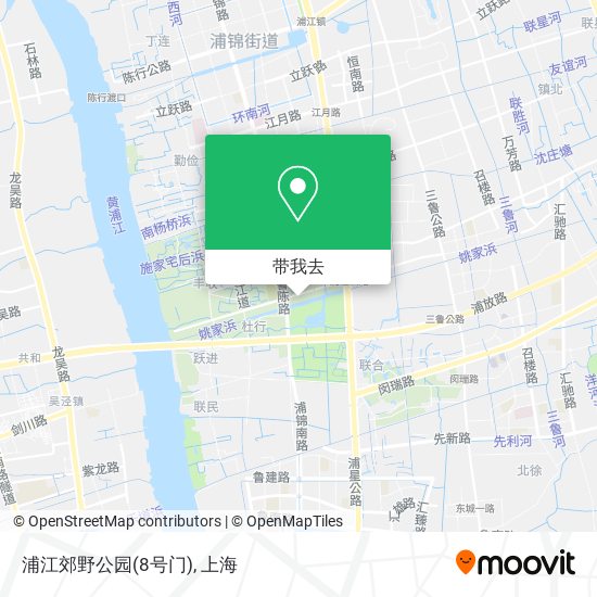 浦江郊野公园(8号门)地图