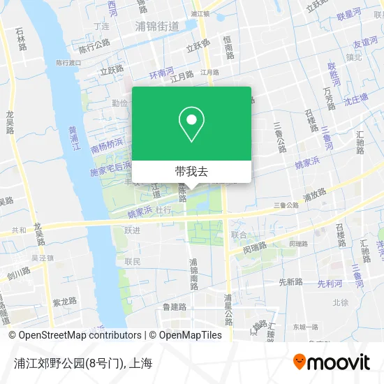 浦江郊野公园(8号门)地图