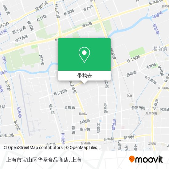 上海市宝山区华圣食品商店地图