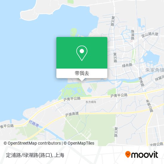 定浦路/绿湖路(路口)地图