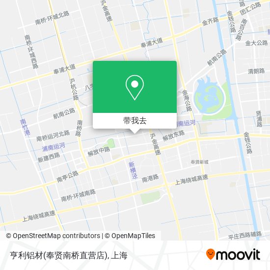 亨利铝材(奉贤南桥直营店)地图
