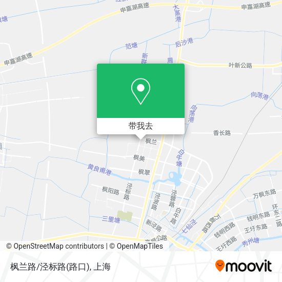 枫兰路/泾标路(路口)地图