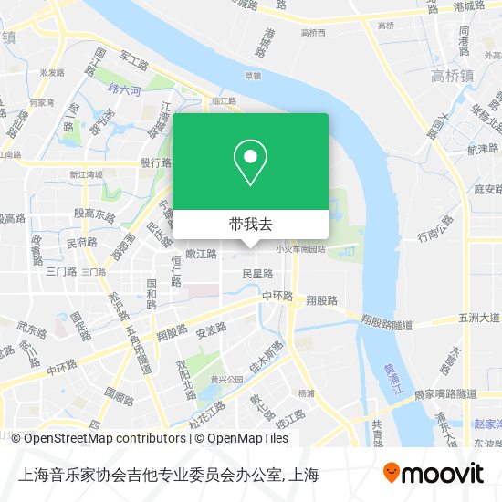 上海音乐家协会吉他专业委员会办公室地图