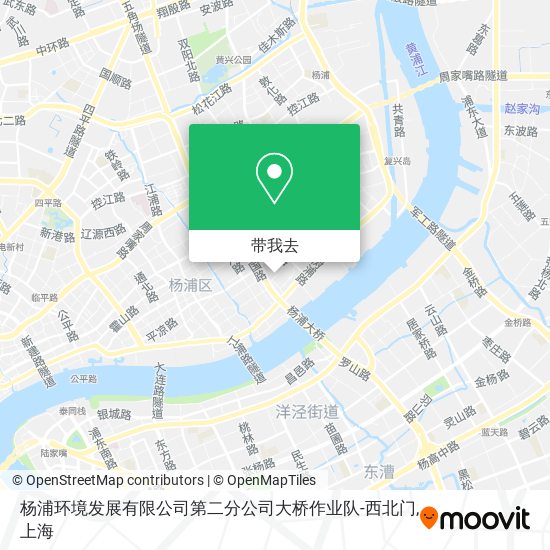 杨浦环境发展有限公司第二分公司大桥作业队-西北门地图