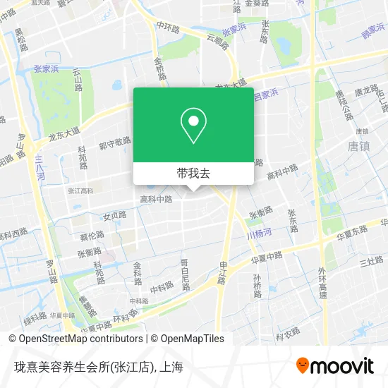 珑熹美容养生会所(张江店)地图