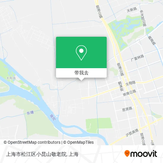 上海市松江区小昆山敬老院地图