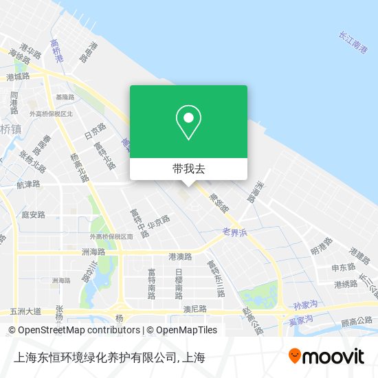 上海东恒环境绿化养护有限公司地图