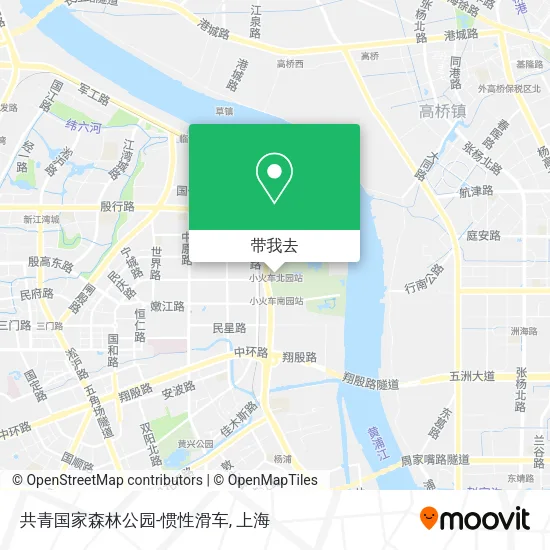 共青国家森林公园-惯性滑车地图