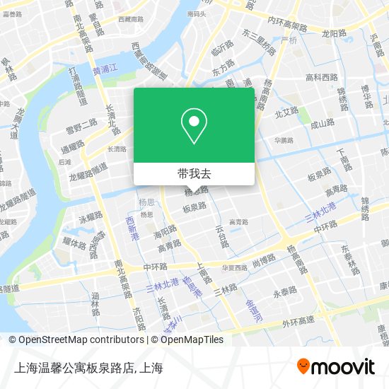 上海温馨公寓板泉路店地图