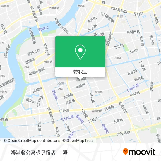 上海温馨公寓板泉路店地图