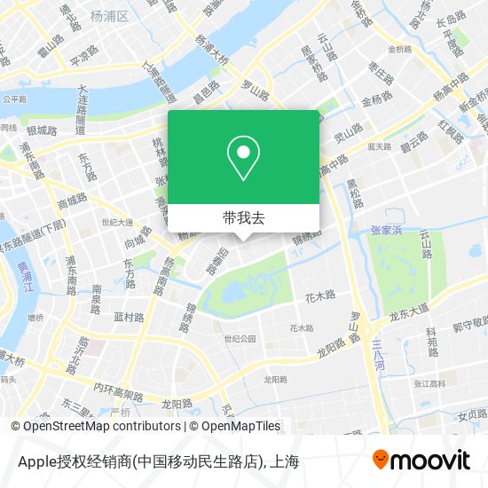Apple授权经销商(中国移动民生路店)地图