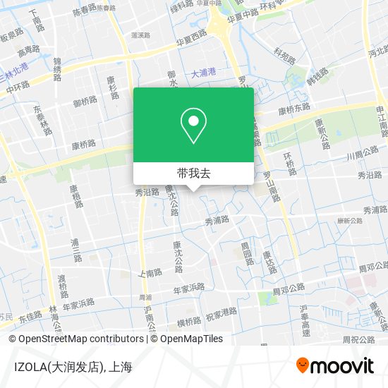 IZOLA(大润发店)地图