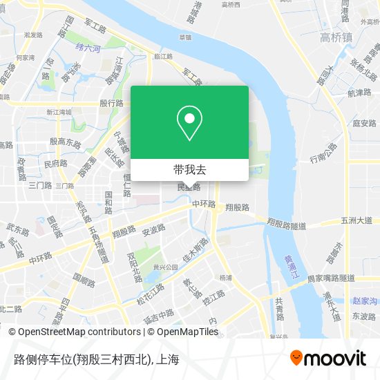 路侧停车位(翔殷三村西北)地图