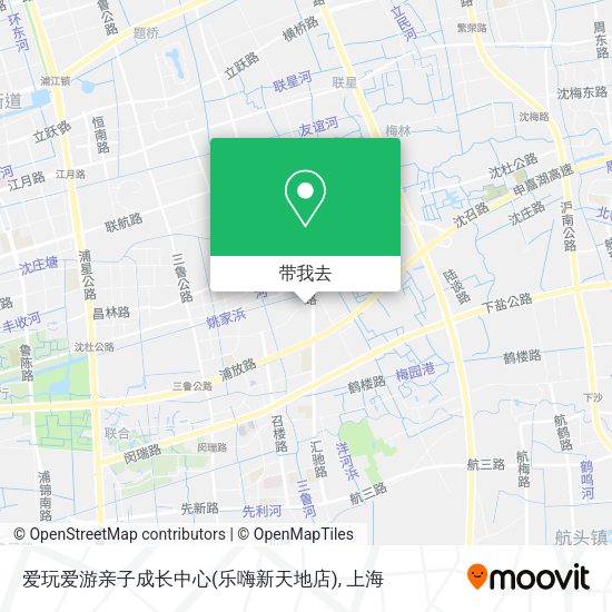 爱玩爱游亲子成长中心(乐嗨新天地店)地图
