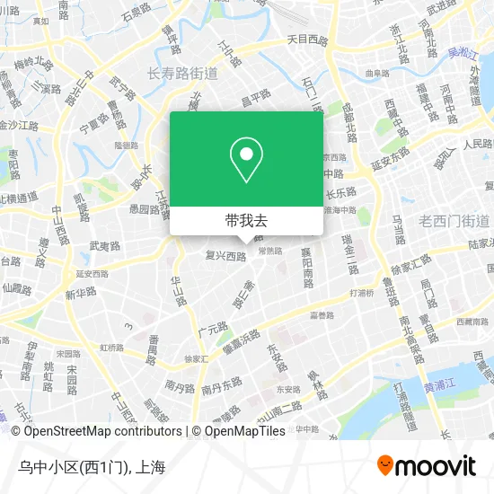 乌中小区(西1门)地图