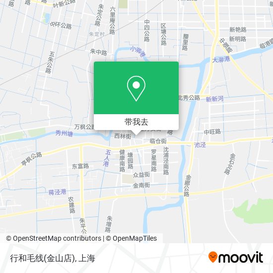 行和毛线(金山店)地图