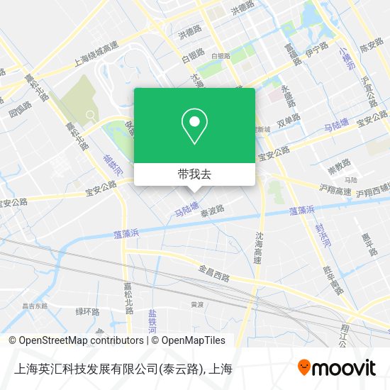 上海英汇科技发展有限公司(泰云路)地图
