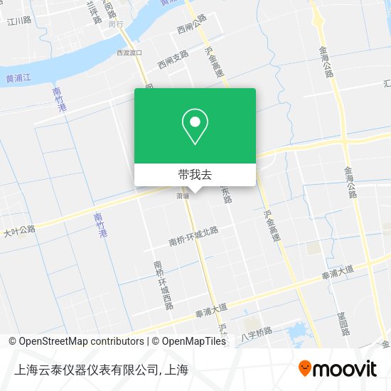 上海云泰仪器仪表有限公司地图